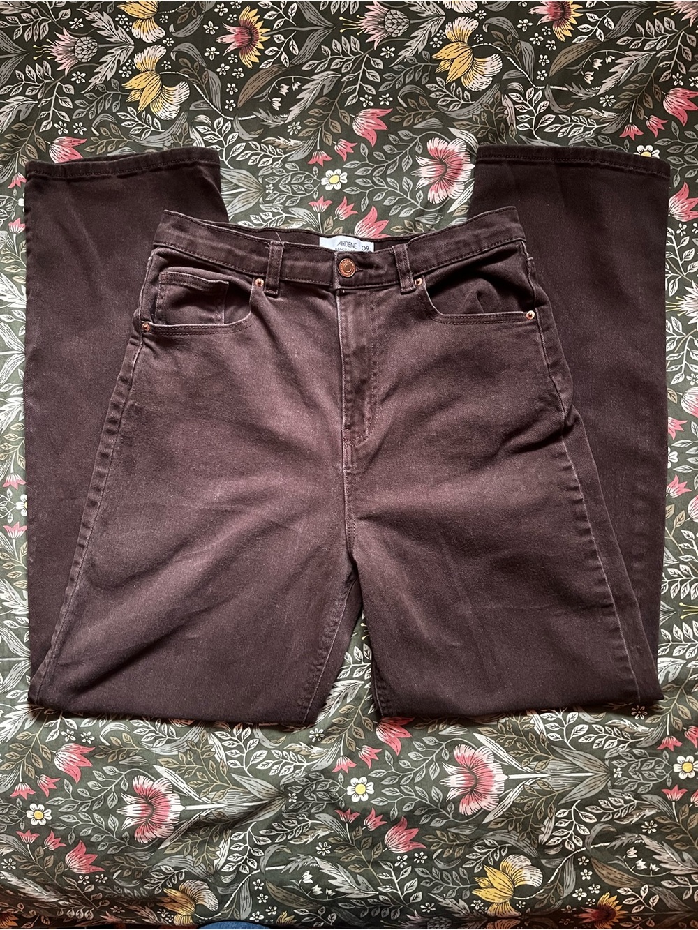 Ardene Brown High-Rise Baggy Jeans